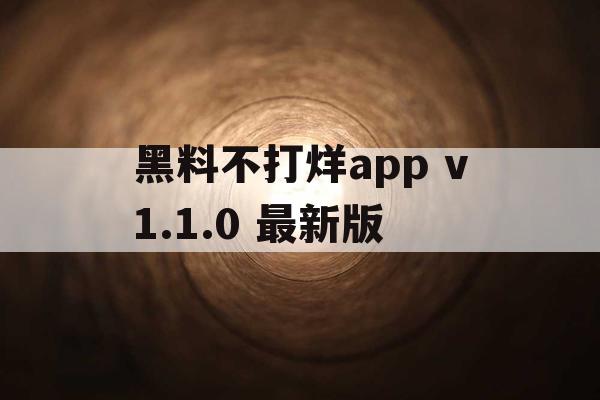 黑料不打烊app v1.1.0 最新版 黑料不打烊app v1.1.0 最新版