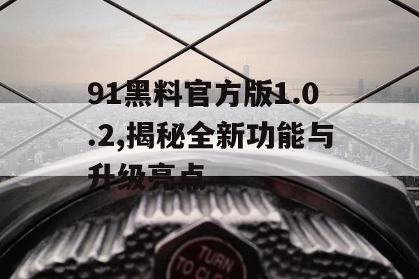 91黑料官方版1.0.2,揭秘全新功能与升级亮点 91黑料官方版1.0.2,揭秘全新功能与升级亮点