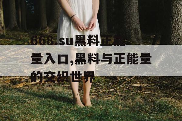 668.su黑料正能量入口,黑料与正能量的交织世界 668.su黑料正能量入口,黑料与正能量的交织世界