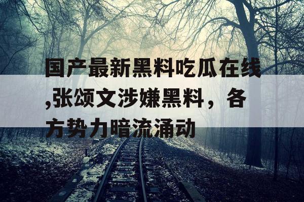 国产最新黑料吃瓜在线,张颂文涉嫌黑料,各方势力暗流涌动 国产最新黑料吃瓜在线,张颂文涉嫌黑料,各方势力暗流涌动