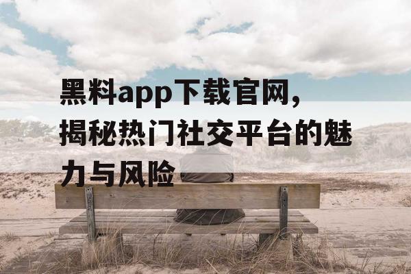 黑料app下载官网,揭秘热门社交平台的魅力与风险 黑料app下载官网,揭秘热门社交平台的魅力与风险