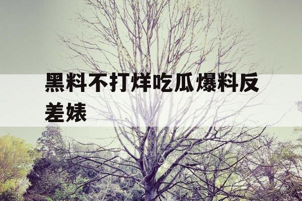 黑料不打烊吃瓜爆料反差婊 黑料不打烊吃瓜爆料反差婊