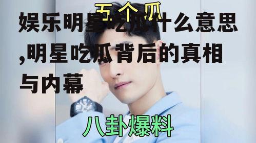 娱乐明星吃瓜什么意思,明星吃瓜背后的真相与内幕