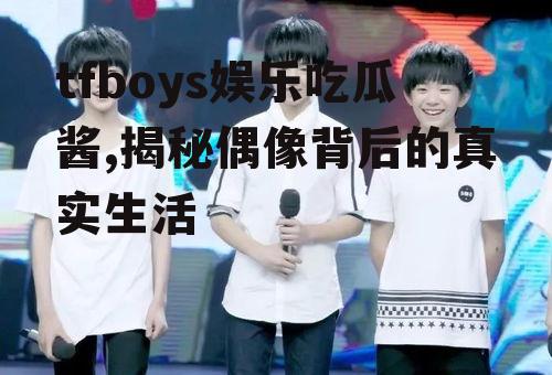 tfboys娱乐吃瓜酱,揭秘偶像背后的真实生活