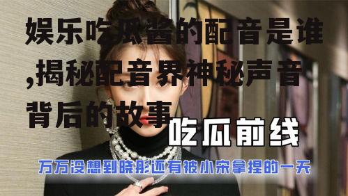 娱乐吃瓜酱的配音是谁,揭秘配音界神秘声音背后的故事
