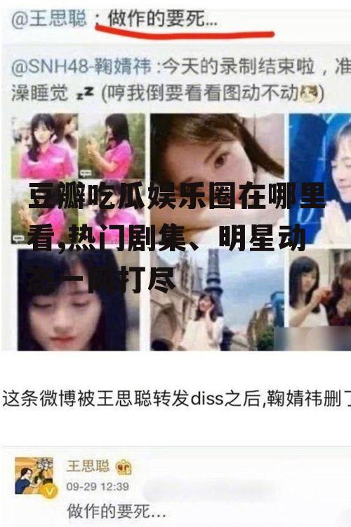 豆瓣吃瓜娱乐圈在哪里看,热门剧集、明星动态一网打尽