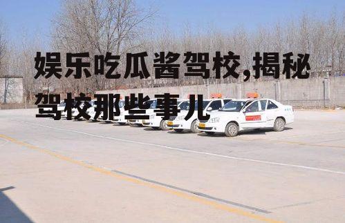 娱乐吃瓜酱驾校,揭秘驾校那些事儿