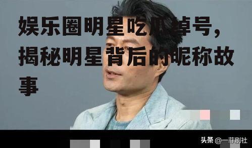 娱乐圈明星吃瓜绰号,揭秘明星背后的昵称故事