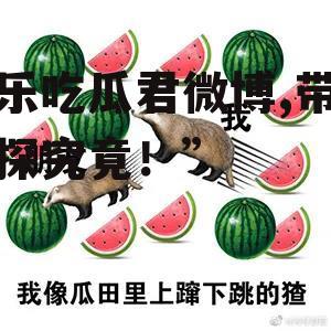 娱乐吃瓜君微博,带你一探究竟！”